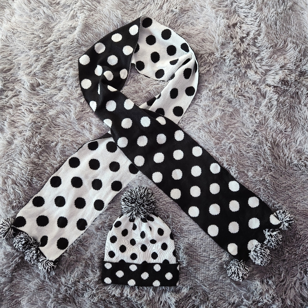 Polka Dot Set Beanie